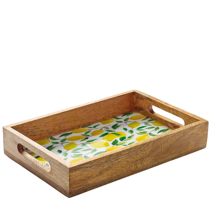 ZASSENHAUS Tablett LEMON, Mango, 30,5 x 20 x 5,5 cm