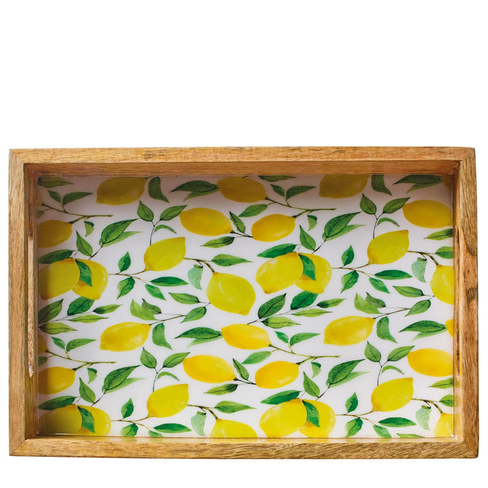 ZASSENHAUS Tablett LEMON, Mango, 30,5 x 20 x 5,5 cm