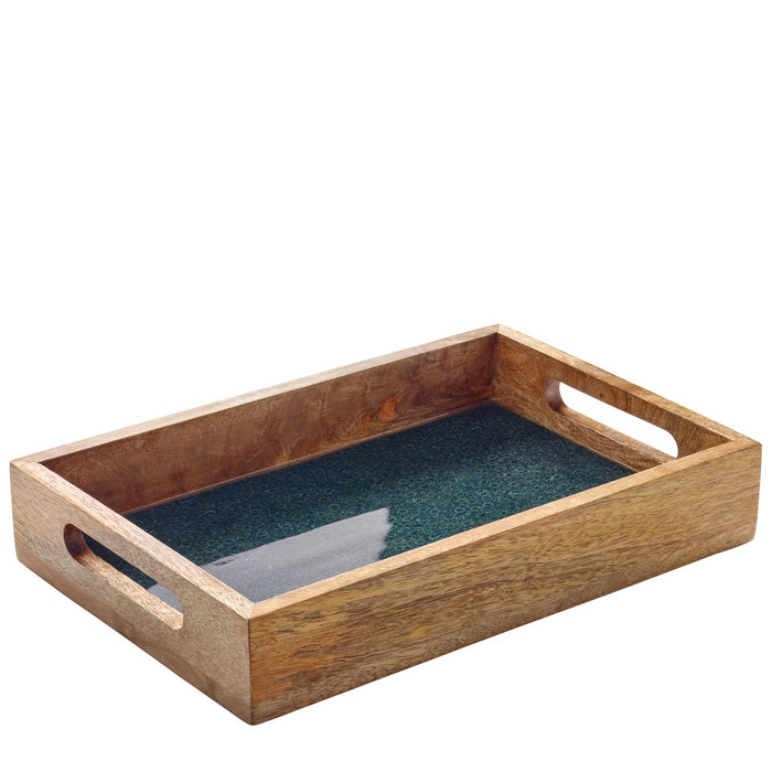 ZASSENHAUS Tablett MINERAL COAL, Mango, 30,5 x 20 x 5,5 cm