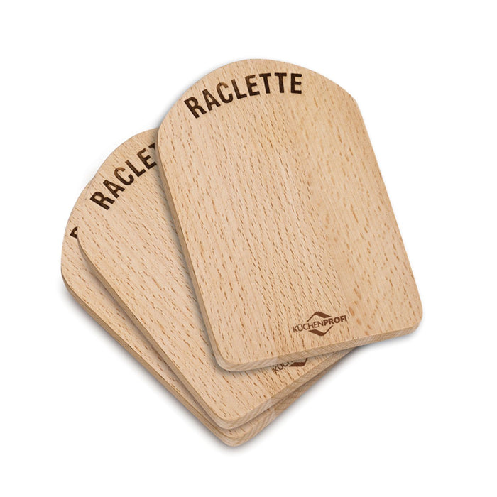 Küchenprofi Raclette-Brettchen, Holz 4 Stück