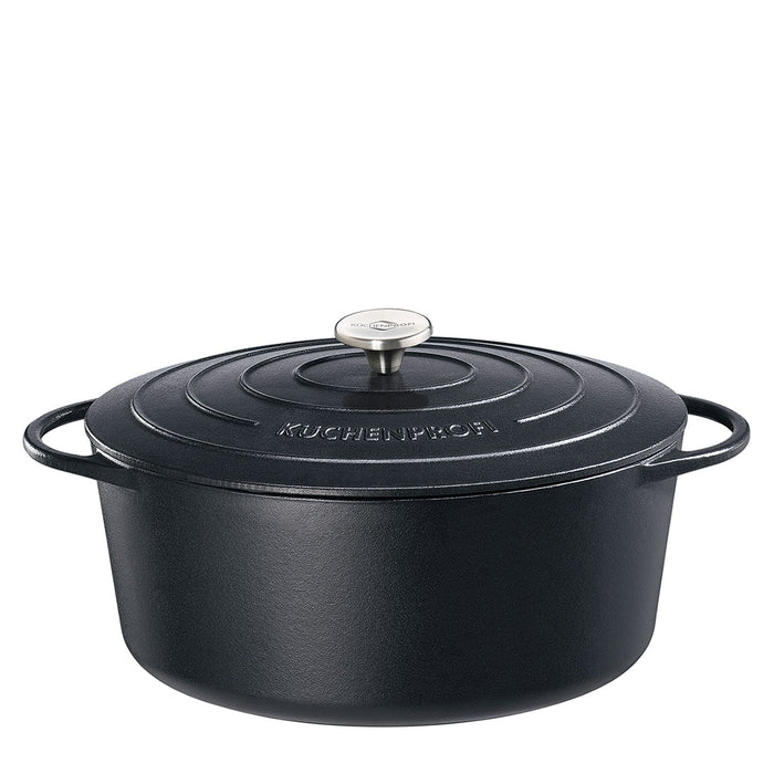 Küchenprofi Bratentopf oval, 33 cm classic black