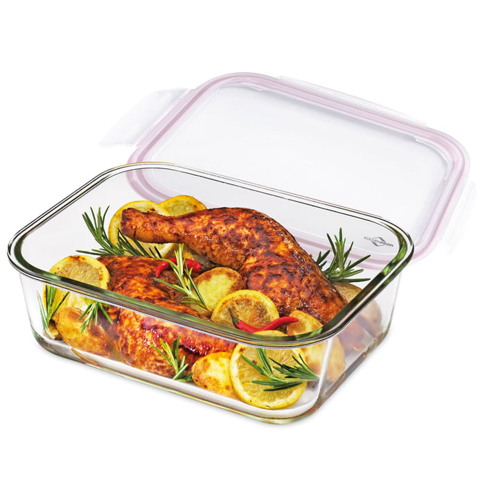 Küchenprofi Lunchbox/Vorratsdose Glas rechteckig, extra groß