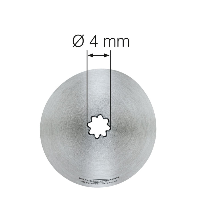 Küchenprofi Sterntülle 4 mm
