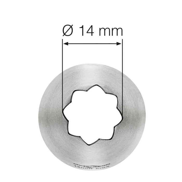 Küchenprofi Sterntülle 14 mm