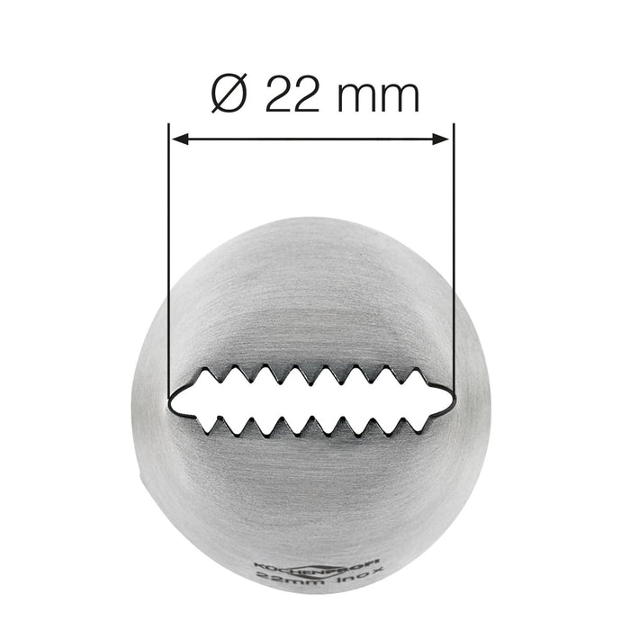 Küchenprofi Sternbandtülle 22 mm