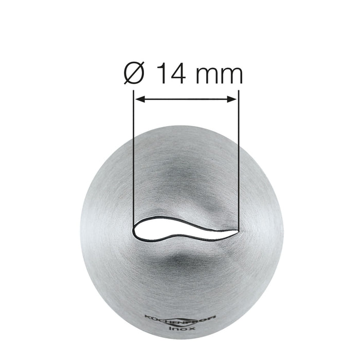 Küchenprofi Rosentülle 14 mm, geschwungen
