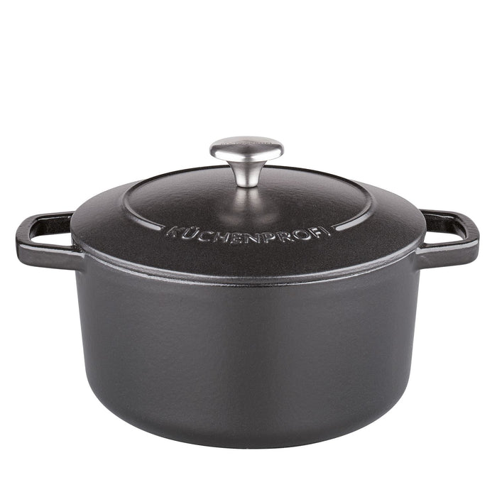 Küchenprofi Bratentopf BRETAGNE rund, 24 cm schwarz