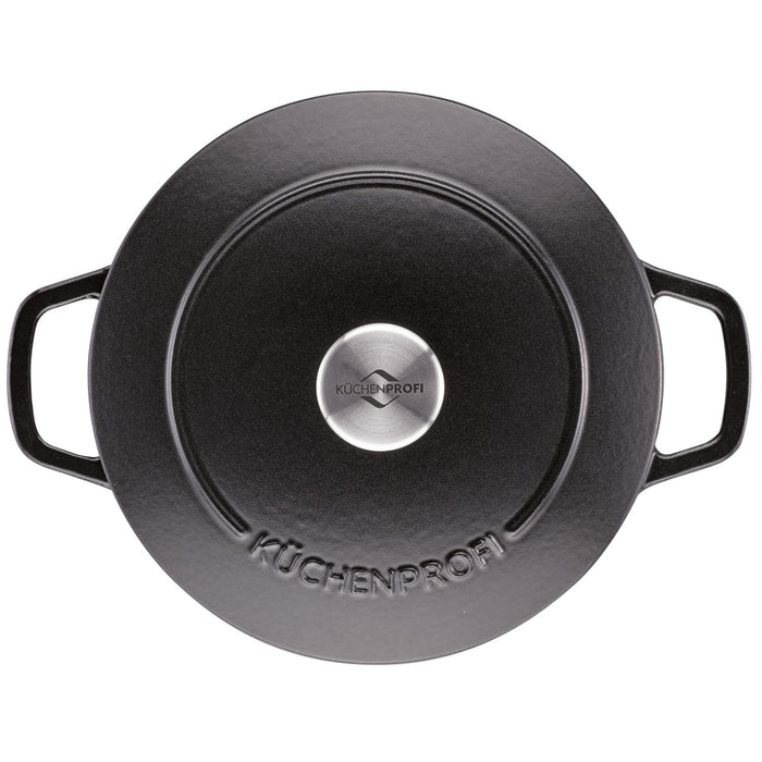 Küchenprofi Bratentopf BRETAGNE rund, 24 cm schwarz