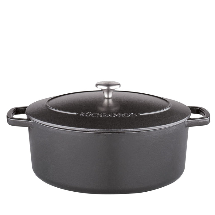 Küchenprofi Bratentopf BRETAGNE oval, 33 cm schwarz