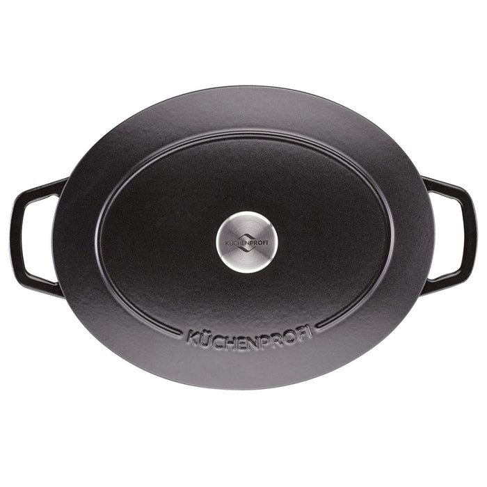 Küchenprofi Bratentopf BRETAGNE oval, 33 cm schwarz