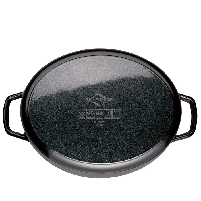 Küchenprofi Bratentopf BRETAGNE oval, 33 cm schwarz