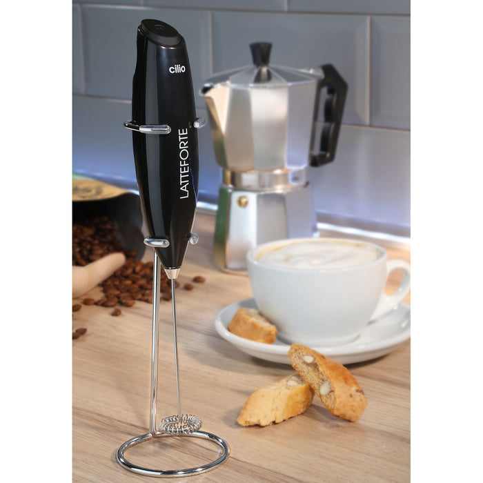 Cilio Milchaufschäumer LATTEFORTE, grau matt