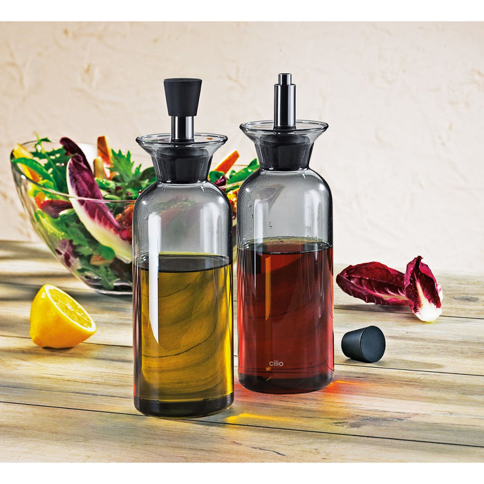 cilio tisch-accessoires Essig-/Ölflasche Liguria grau