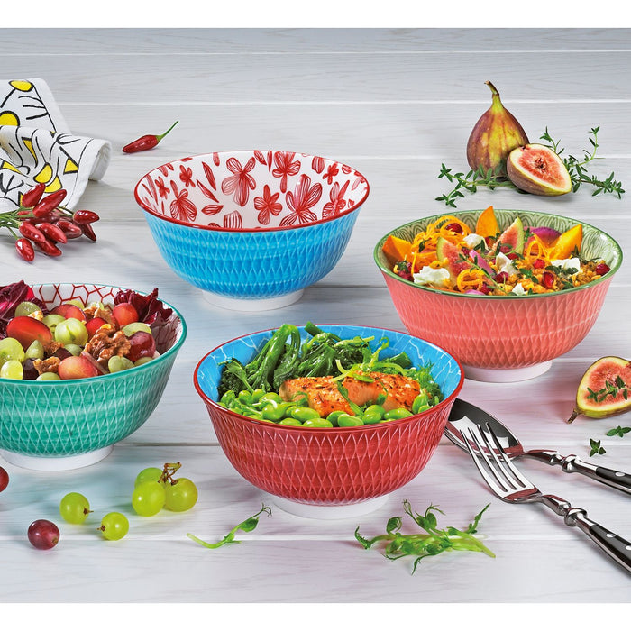 Cilio Bowl AMICI Rauten rosa 15,5 cm