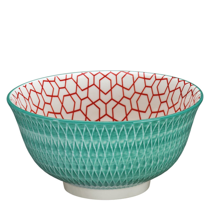 Cilio Bowl AMICI Rauten türkis 18 cm