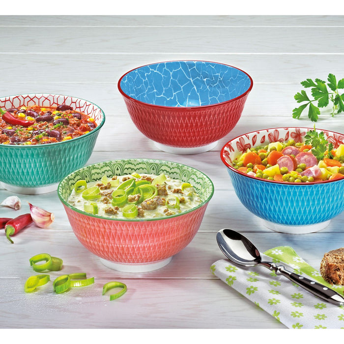 Cilio Bowl AMICI Rauten türkis 18 cm