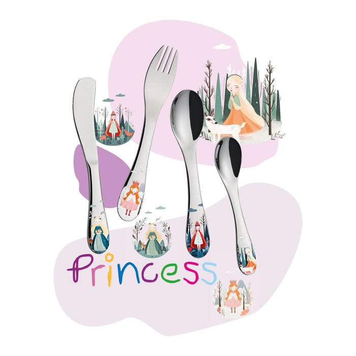 Cilio Kinderbesteck PRINCESS 4-tlg.