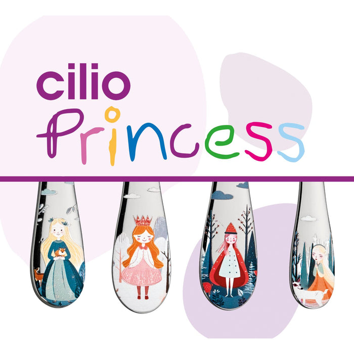 Cilio Kinderbesteck PRINCESS 4-tlg.