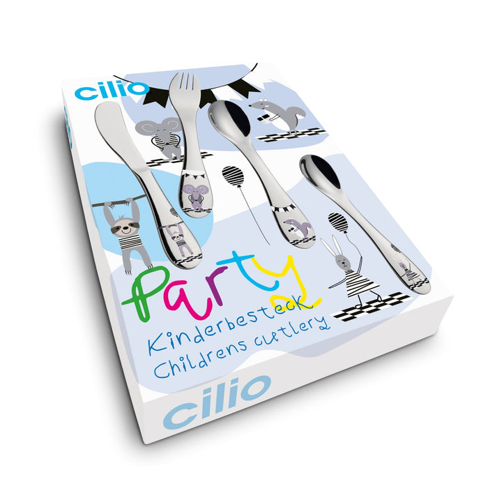 Cilio Kinderbesteck PARTY 4-tlg.