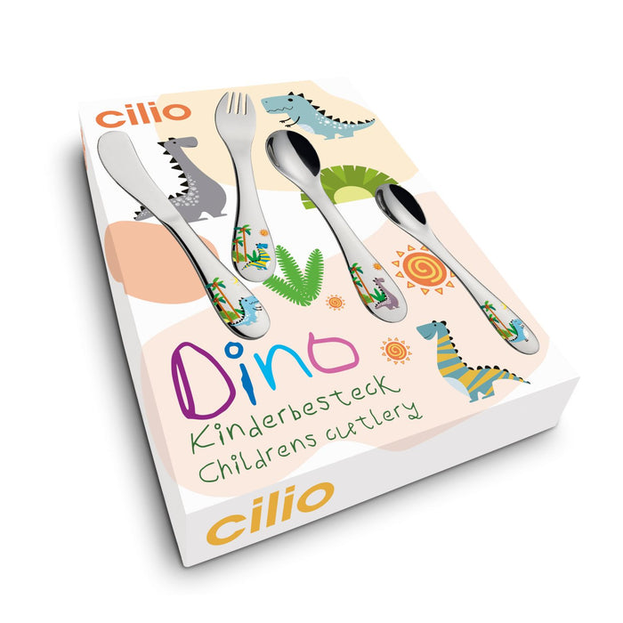 Cilio Kinderbesteck DINO 4-tlg.
