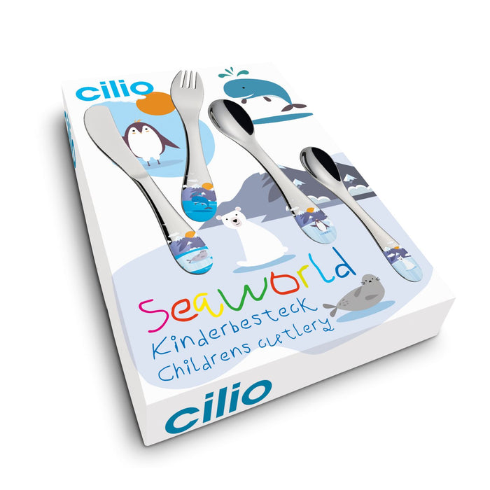 Cilio Kinderbesteck SEAWORLD 4-tlg.