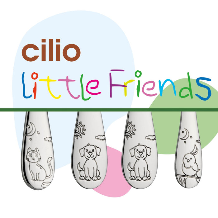 Cilio Kinderbesteck LITTLE FRIENDS 4-tlg.