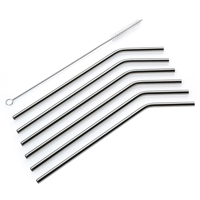 Cilio Trinkhalme STEEL, gebogen