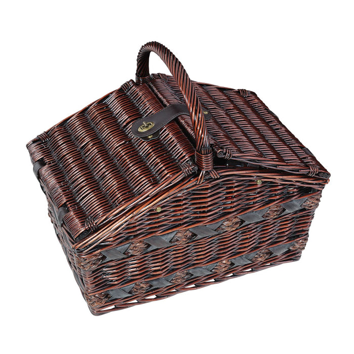 Cilio Picknick-Korb COMO dunkelbraun