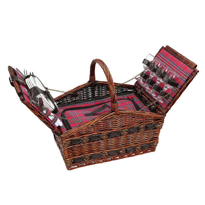 Cilio Picknick-Korb COMO dunkelbraun