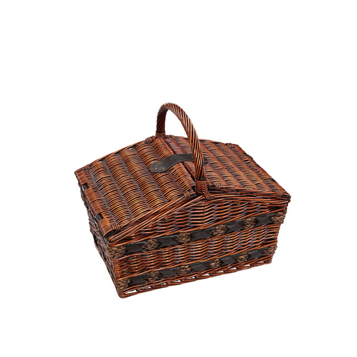 Cilio Picknick-Korb COMO dunkelbraun