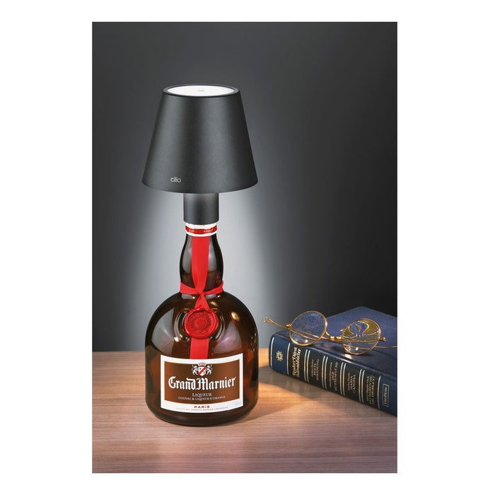 Cilio LED-Flaschenlampe LUCE schwarz