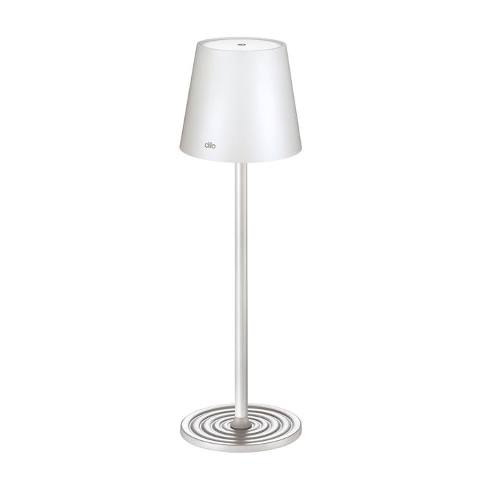 Cilio LED-Tischlampe SOLE weiß