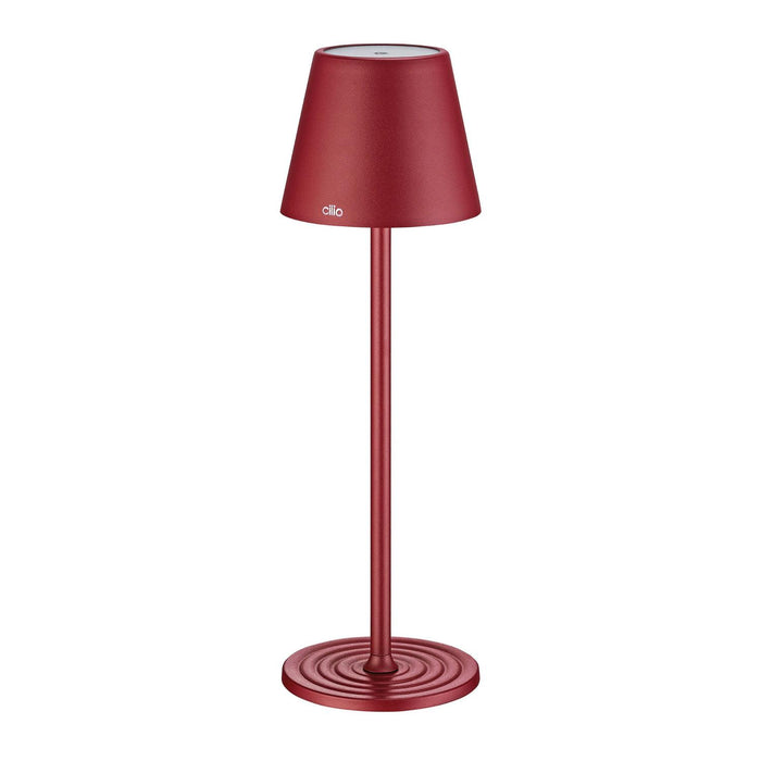 Cilio LED-Tischlampe SOLE bordeaux