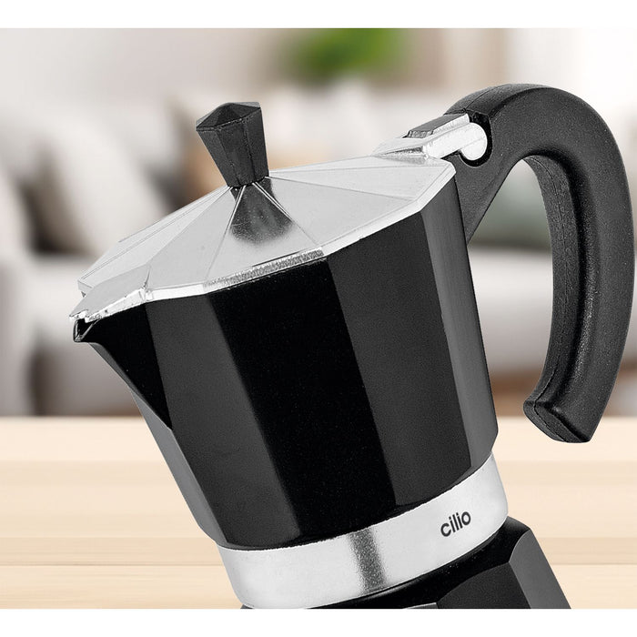 Cilio Espressokocher CLASSICO 6T elektrisch, schwarz