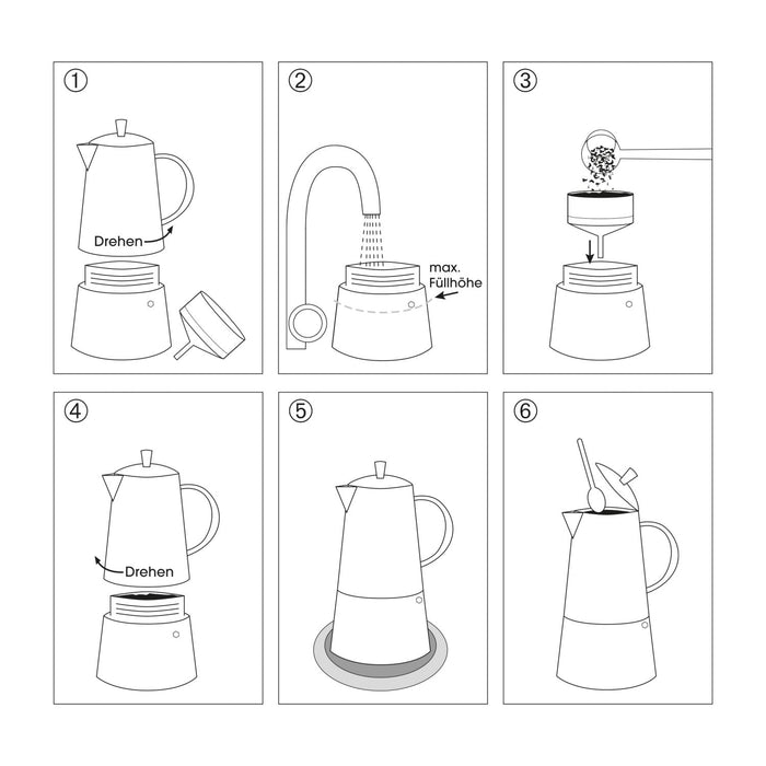 Cilio Espressokocher AIDA 10T