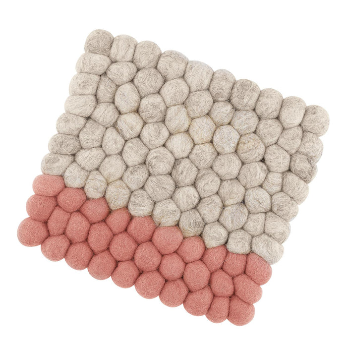 Cilio Untersetzer LANA DUE beige-coral quadratisch