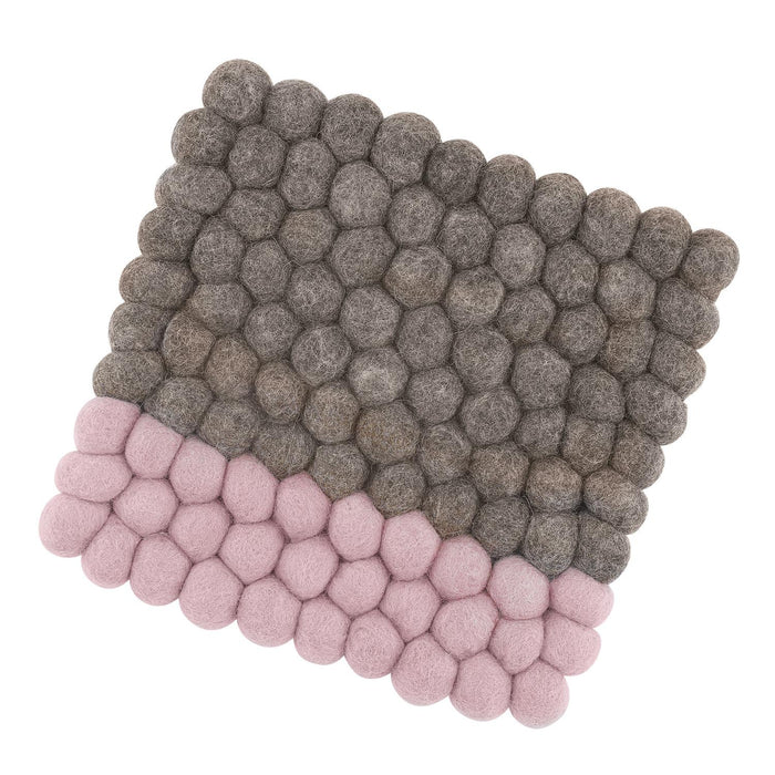Cilio Untersetzer LANA DUE braun-rosé quadratisch