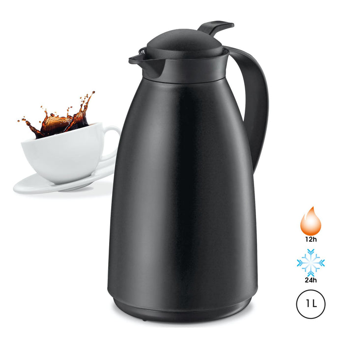 Cilio Isolierkanne IMOLA schwarz matt