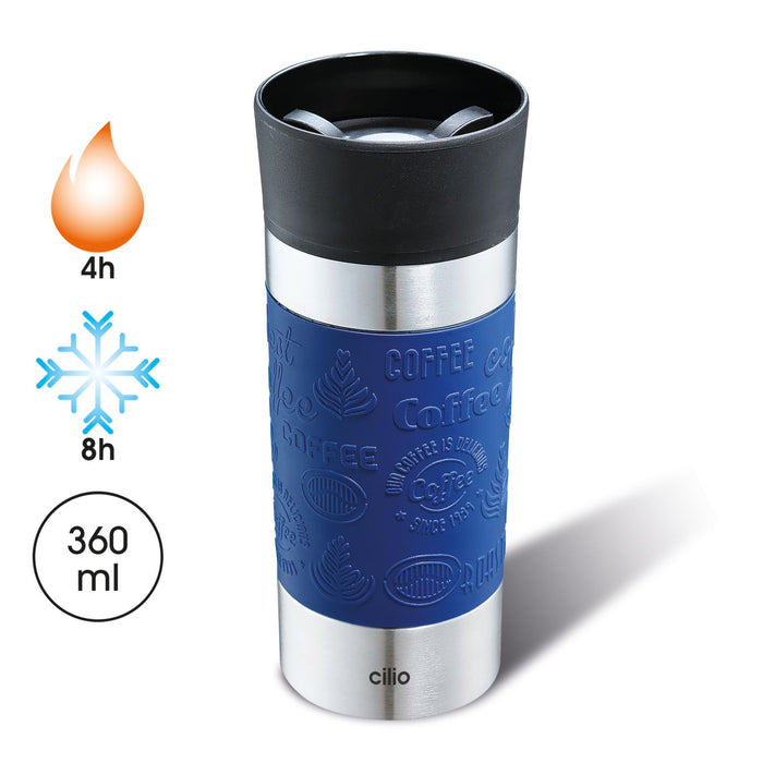 Cilio Isoliertrinkbecher VIAGGIO 360 ml blau