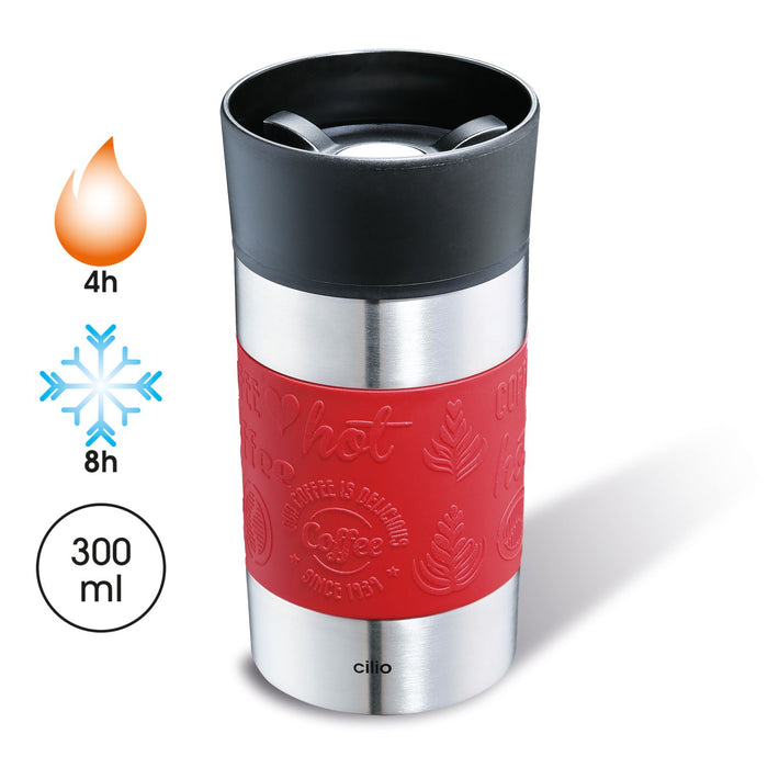 Cilio Isoliertrinkbecher VIAGGIO 300 ml rot