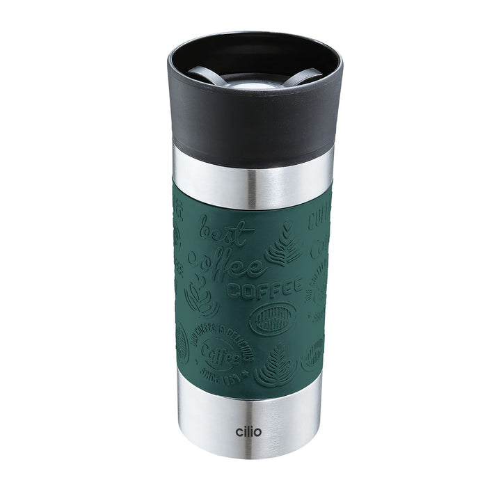 Cilio Isoliertrinkbecher VIAGGIO 360 ml dunkelgrün