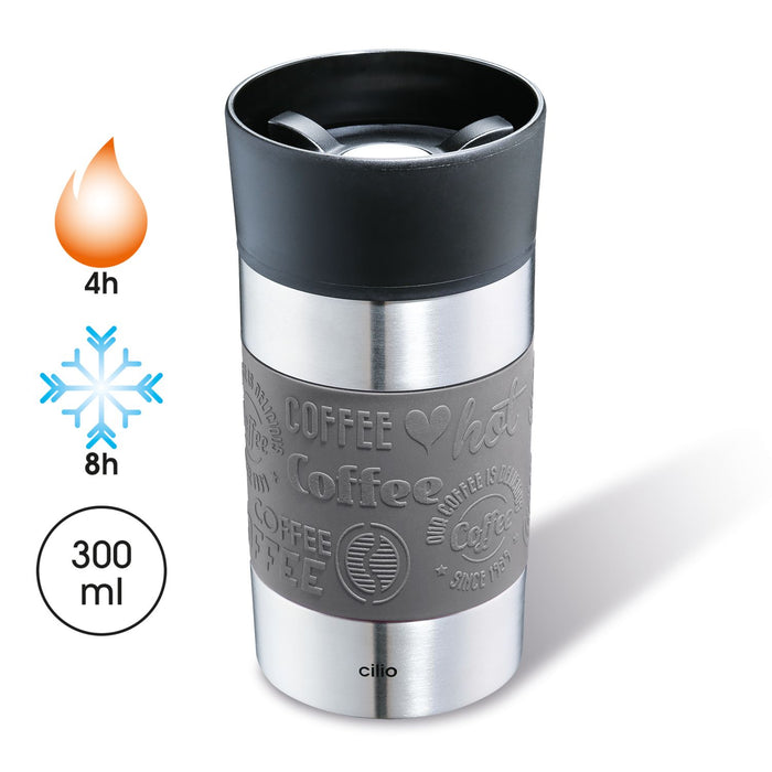 Cilio Isoliertrinkbecher VIAGGIO 300 ml grau