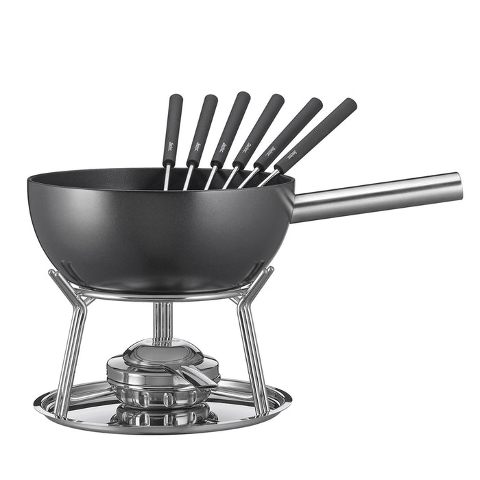 SPRING Fondue-Garnitur ALUMINIUM INDUKTION schwarz 23 cm