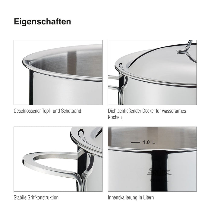 SPRING Topf-Set CRISTAL 4-teilig