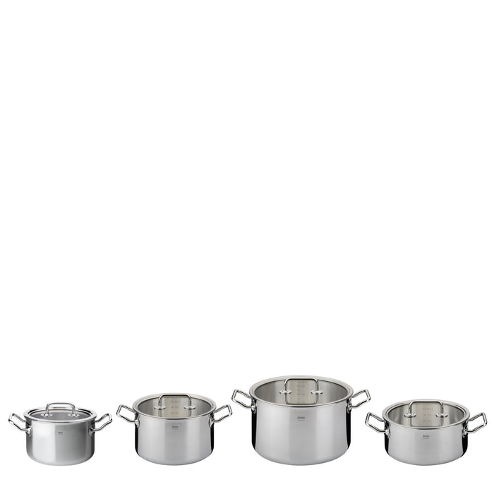 SPRING Topf-Set mit Glasdeckel BRIGADE BASIC 4-teilig