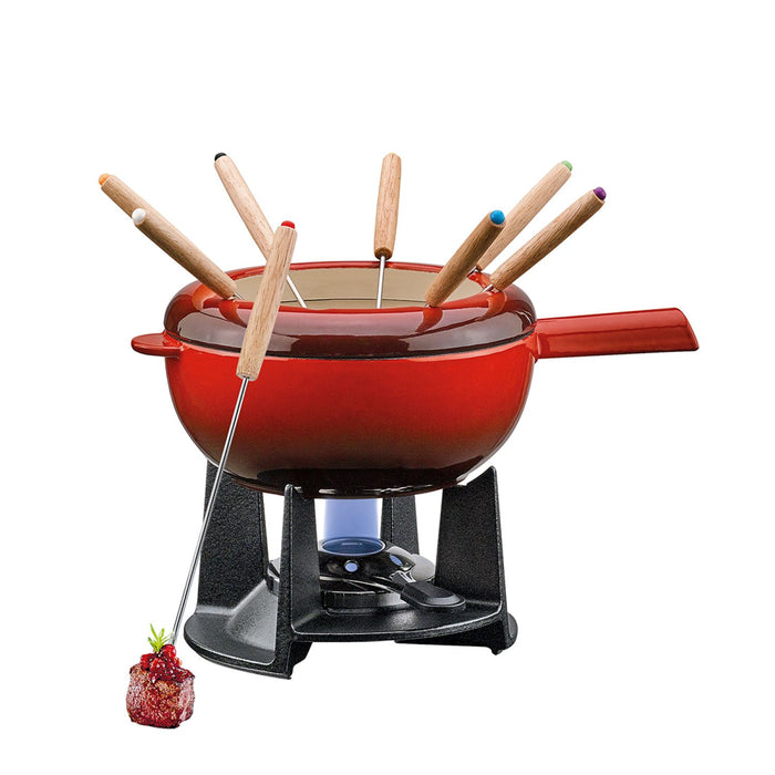 SPRING Fondue-Garnitur SAAS-FEE rot 20 cm
