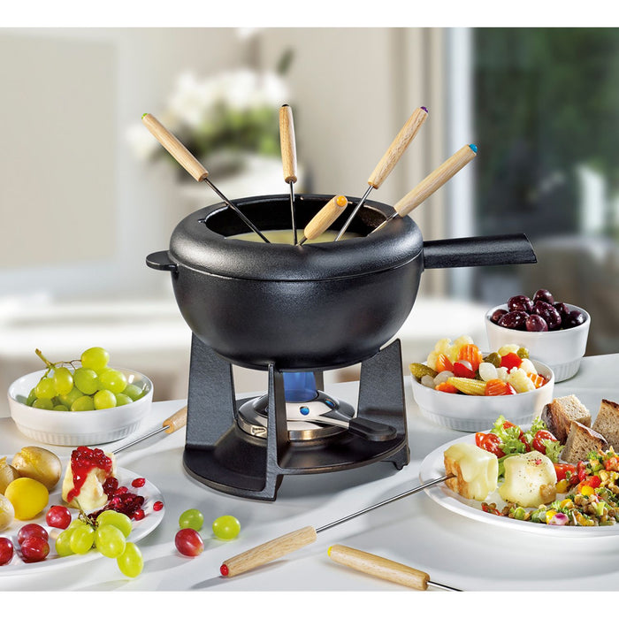 SPRING Fondue-Garnitur SAAS-FEE schwarz matt 20 cm
