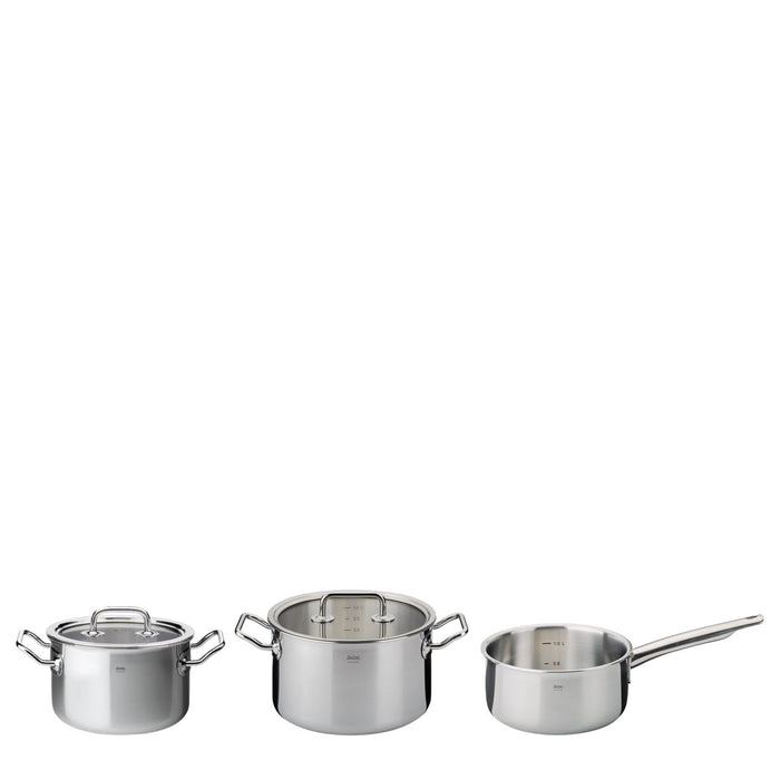SPRING Topf-Set mit Glasdeckel BRIGADE BASIC 3-teilig