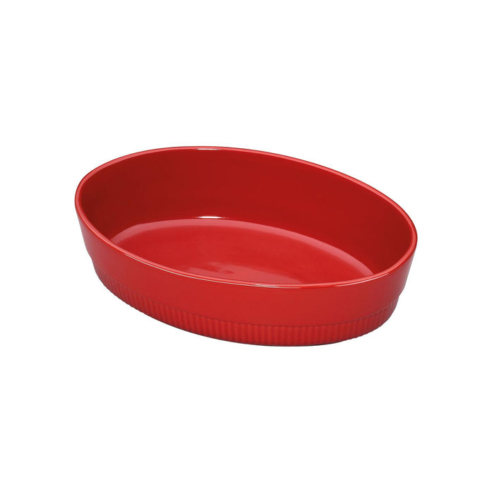SPRING Auflaufform CHALET oval 30 cm rot
