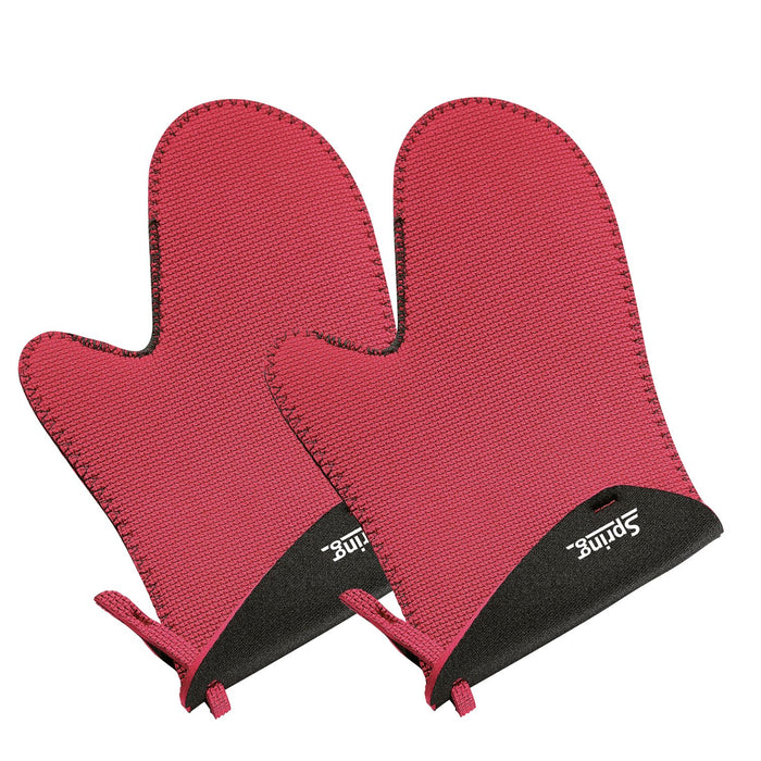 SPRING Handschuh kurz rot/schwarz 1 Paar